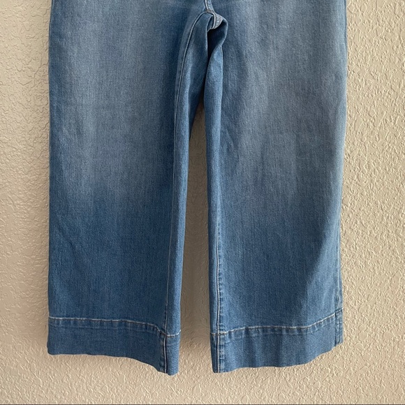 Madewell Wide Leg High Rise Crop Delancey Jeans - Picture 8 of 14